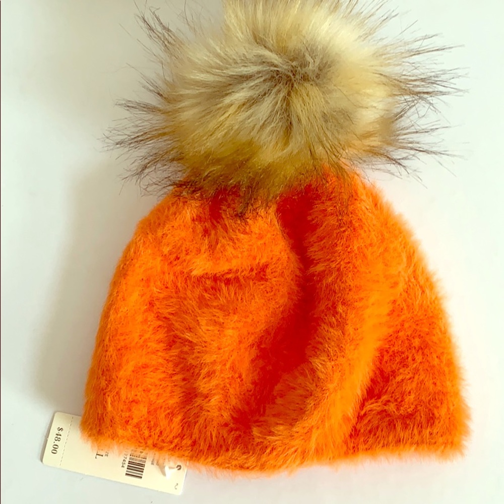 Orange Anthropologie Winter Hat